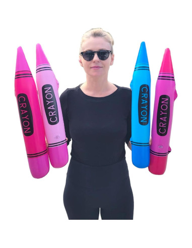 Crayones Inflables Coloridos Zugar Land Paquete de 12