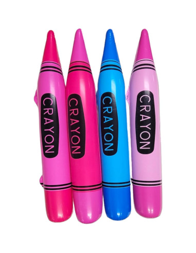 Crayones Inflables Coloridos Zugar Land Paquete de 12