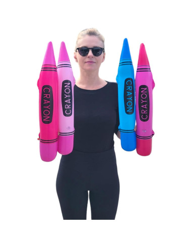 Crayones Inflables Coloridos Zugar Land Paquete de 12