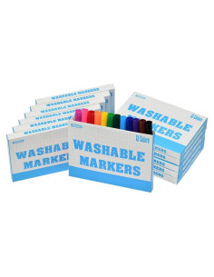 Marcadores Lavables Rarlan 144 Piezas Multicolor para Niños