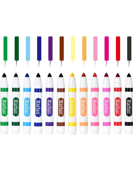 Marcadores Lavables Rarlan 144 Piezas Multicolor para Niños