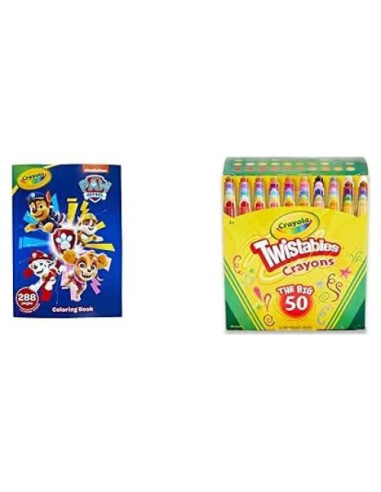 Libro para Colorear Paw Patrol + Crayones Twistables Crayola