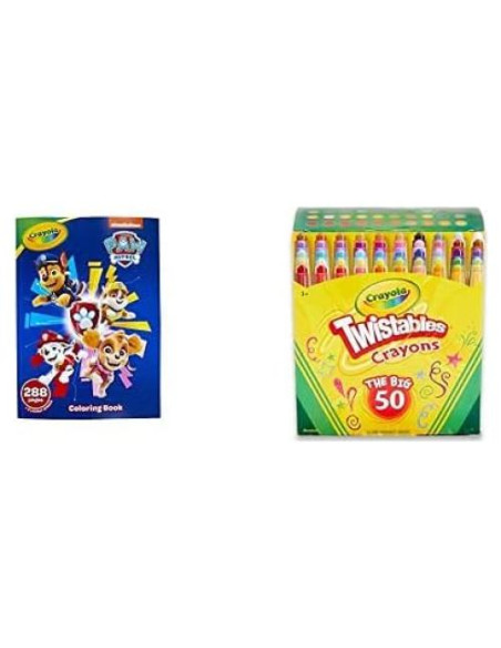 Libro para Colorear Paw Patrol + Crayones Twistables Crayola