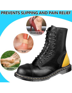 4 Pares Almohadillas de Cuero para Talón HTZNHXT - Alivio Dolor 2