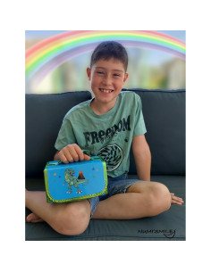 Estuche de Lápices Dinosaurio NUMI'SMILE con Marcadores 2