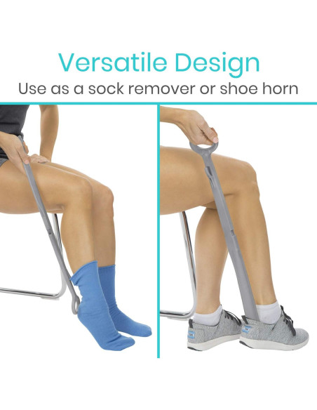 Calzador Largo Plegable Vive Health 58 cm con Mango Cómodo