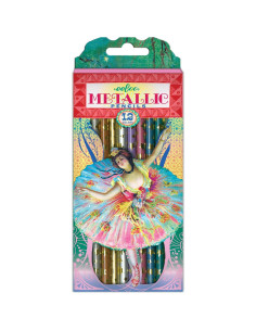 Lápices de Color Metálicos eeBoo Bailarina Francesa Set 12 2