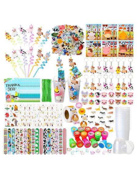 Conjunto Fiesta Animales de Granja 212 Piezas Poen