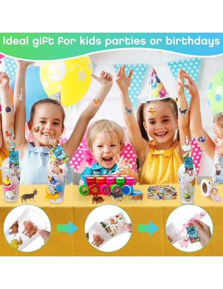 Conjunto Fiesta Animales de Granja 212 Piezas Poen