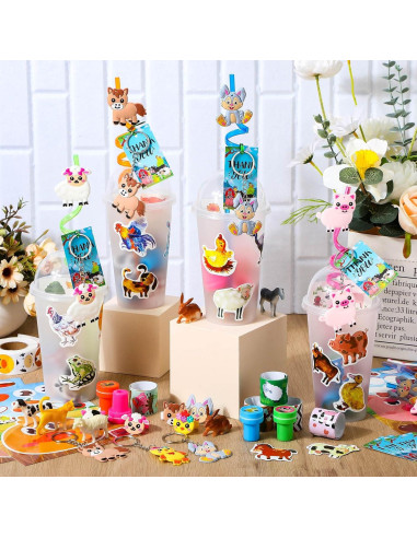 Conjunto Fiesta Animales de Granja 212 Piezas Poen