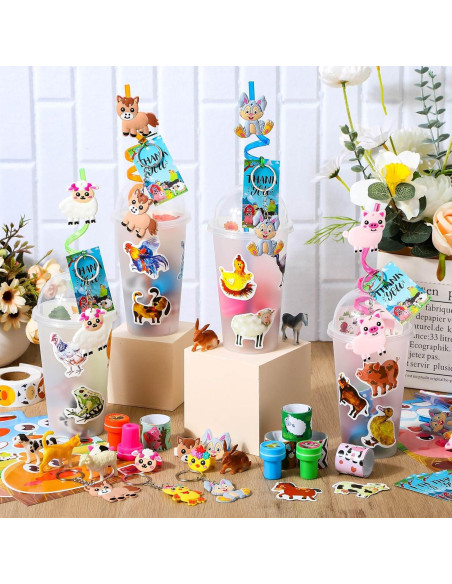 Conjunto Fiesta Animales de Granja 212 Piezas Poen