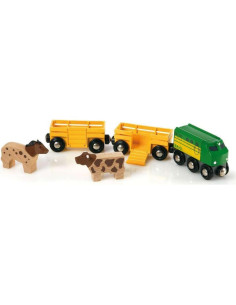 Tren de Granja BRIO 33404 - Juego de Madera 5 Piezas 2