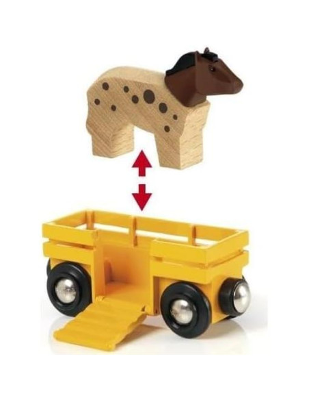 Tren de Granja BRIO 33404 - Juego de Madera 5 Piezas