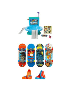 Paquete de Patinaje Flush & Go Hot Wheels + 4 Fingerboards