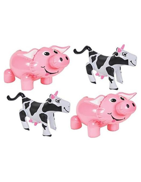 Inflables de Animales de Granja HAPPY DEALS - 4 Piezas