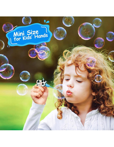 24 Varitas de Burbujas Animales de Granja AFZMON