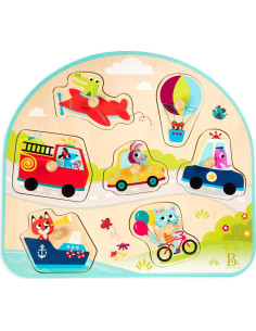 Rompecabezas de Madera B. Toys 4 Piezas para Niños 18+ Meses 2