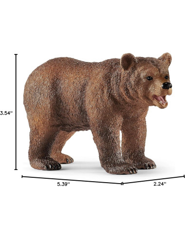 Juego de Animales Schleich Oso Grizzly y Cachorro 4 Piezas