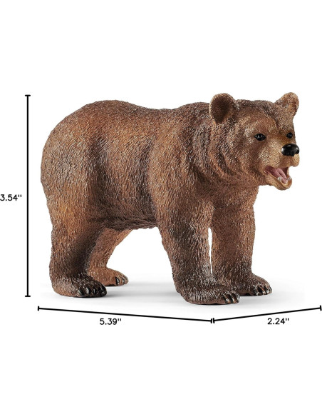 Juego de Animales Schleich Oso Grizzly y Cachorro 4 Piezas