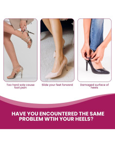 Inserciones para Tacones Altos Bukihome - Plantillas 3/4 Beige 2