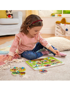 Rompecabezas de Granja B. toys - 8 Piezas de Madera 2