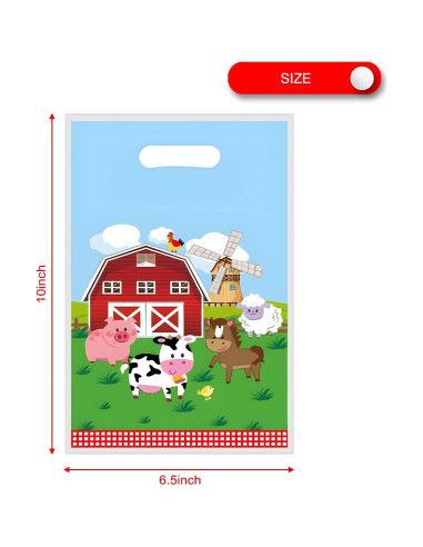 Bolsas de Favor de Fiesta en Granja MiHeTang 30 Pcs 25.4x16.5 cm
