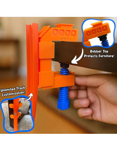 Abrazadera de Pista Hot Wheels - Alta Resistencia - 1 Unidad