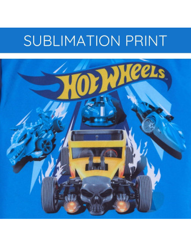 Conjunto de camiseta y bañador Hot Wheels UPF 50+ para niños