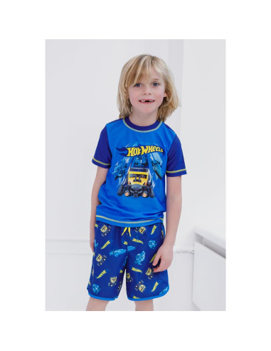 Conjunto de camiseta y pantalones de baño Hot Wheels UPF 50+