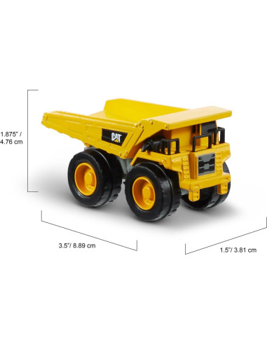 Juguetes de Construcción CAT - Paquete 3 Vehículos de Metal 10.16 cm