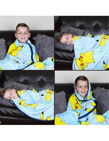 Manta Pokémon Franco Kids 157x228 cm Suave y Colorida