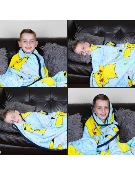 Manta Pokémon Franco Kids 157x228 cm Suave y Colorida