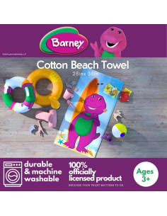 Toalla de Playa Franco Barney Kids 147x71 cm Algodón Suave 2