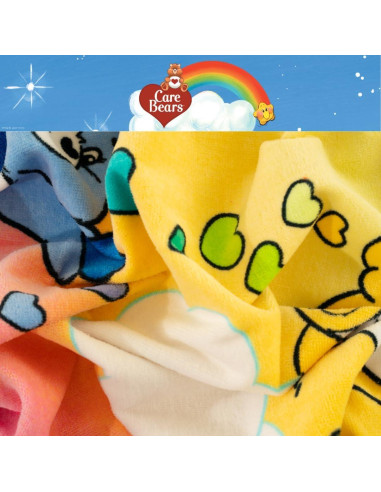 Toalla de Playa Care Bears Franco 147x71 cm Suave Algodón