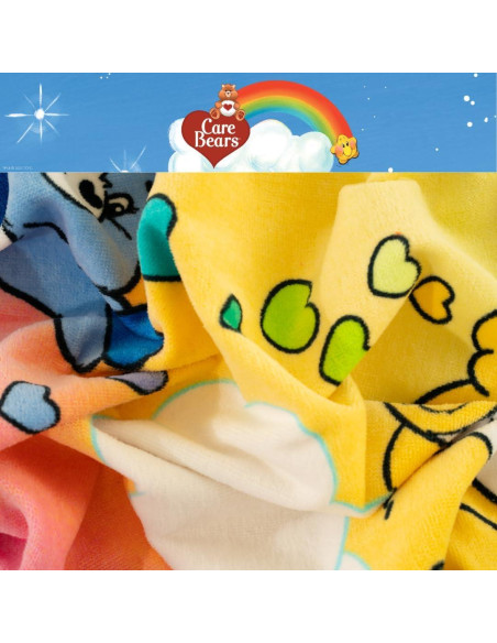 Toalla de Playa Care Bears Franco 147x71 cm Suave Algodón