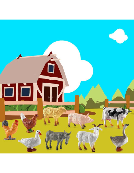 Figuras de Animales de Granja ONEST 14 Piezas Juguetes