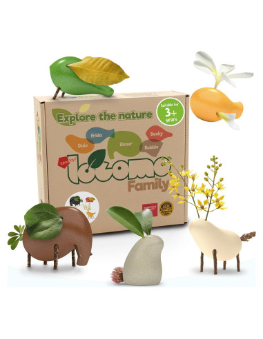 Figuras de Animales de Madera Taksa Toys Juego Educativo