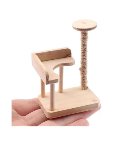 Torre Miniatura para Gatos EatingBiting 5x3.5x7cm Madera