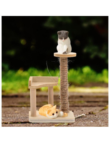 Torre Miniatura para Gatos EatingBiting 5x3.5x7cm Madera