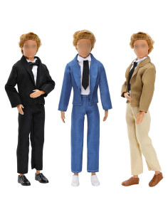 Miunana Muñeco Niño Traje Formal 3 Conjuntos 12 PCS