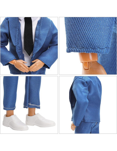 Miunana Muñeco Niño Traje Formal 3 Conjuntos 12 PCS