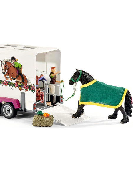 Juego de Remolque y Camión Schleich 15 Piezas con Caballo