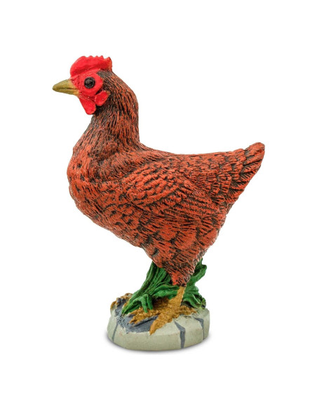 Figurita Gallina Bantam Safari Ltd. 5.08 cm Juguete Educativo