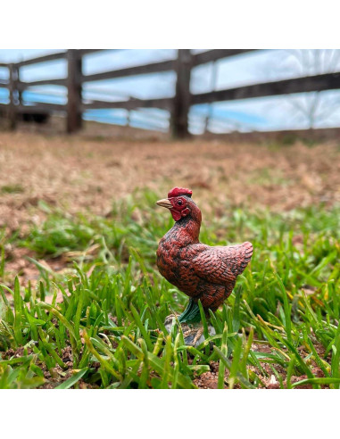 Figurita Gallina Bantam Safari Ltd. 5.08 cm Juguete Educativo