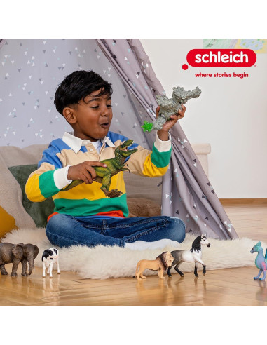 Juego de Remolque y Camión Schleich 15 Piezas con Caballo