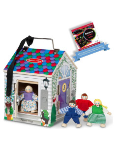 Casa de Puerta de Madera Melissa & Doug con Mini-Pad Arte