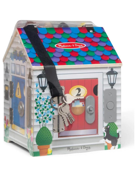 Casa de Puerta de Madera Melissa & Doug con Mini-Pad Arte