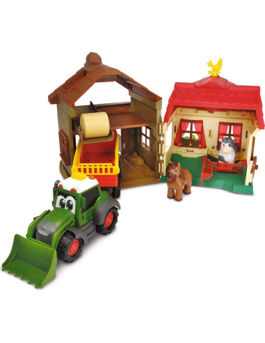 Set de Granja Feliz Dickie Toys Fendt 38 cm con Sonido