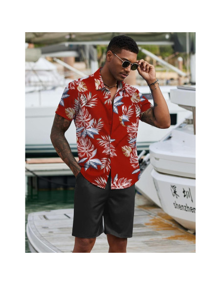 Conjunto de Playa para Hombre COOFANDY 2 Piezas Floral