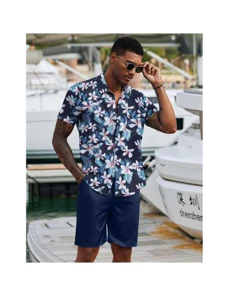 Conjunto de Playa para Hombre COOFANDY 2 Piezas Floral